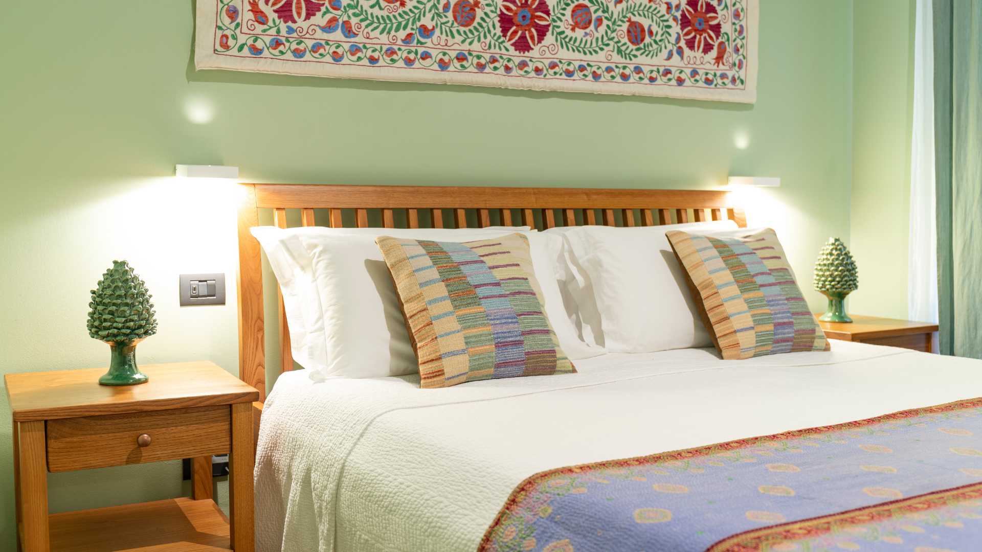 Camera da letto Appartamento Classic di Palazzo Planeta con letto matrimoniale